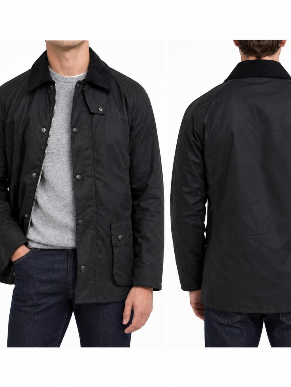 Barbour Ashby Wax Jacket Black Gorpcore Cabincore Outdoor Warm Comfy Size M